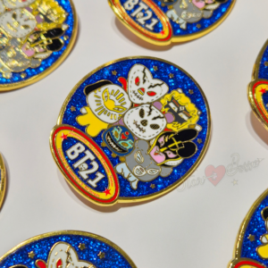 bt21 lucha libre / enamel pin