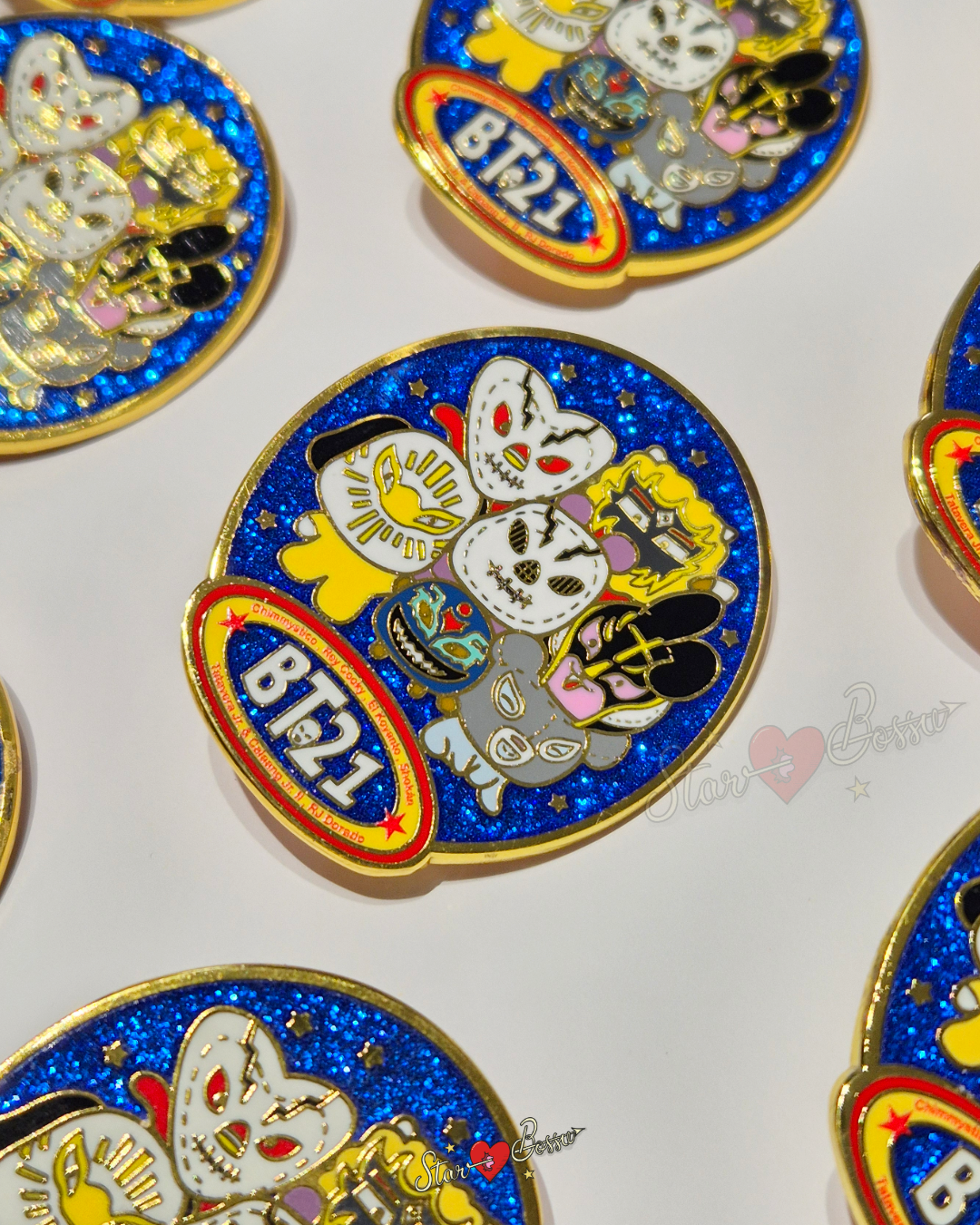 BT21 lucha libre / enamel pin